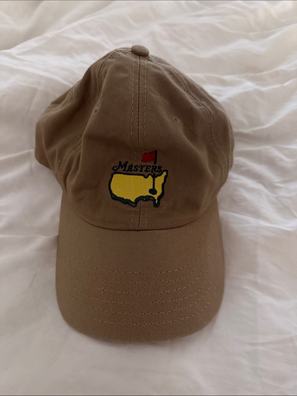 Masters Khaki Cap with Yellow, Red and Black Logo